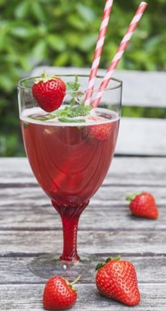 Diabolo Fraise avec glaçons